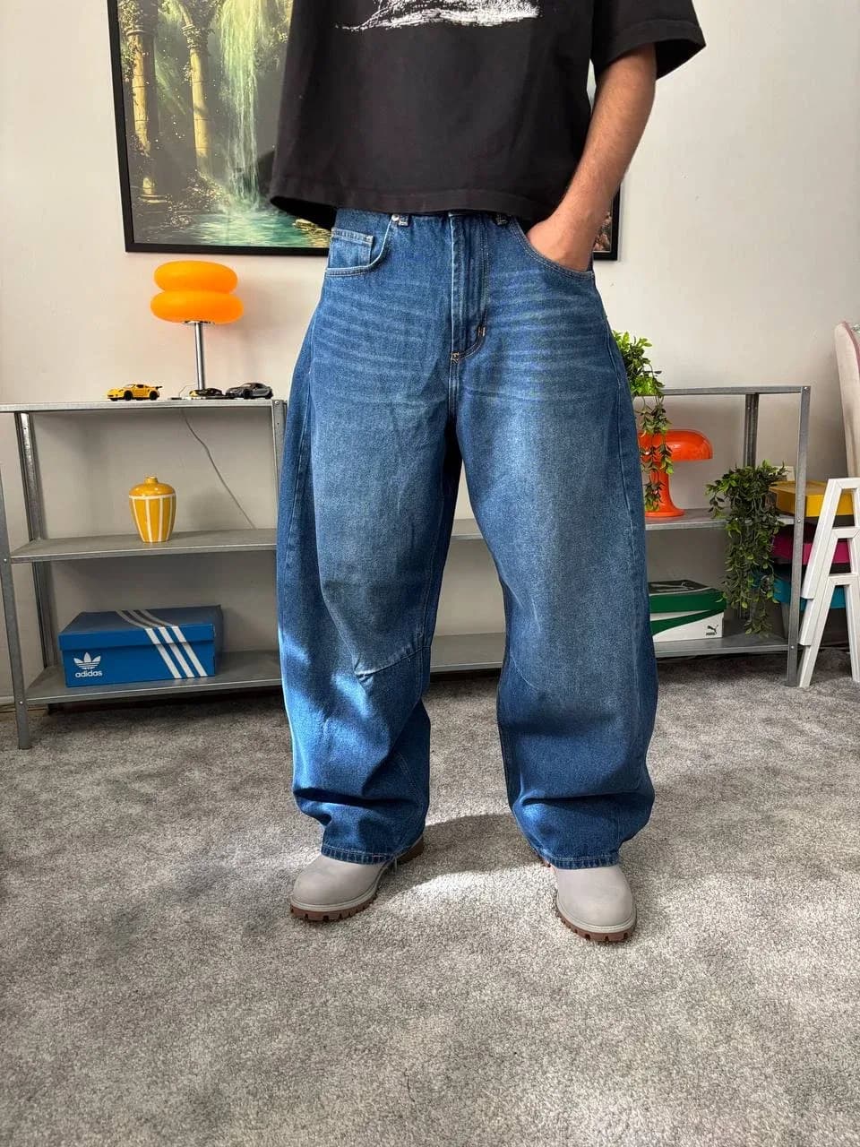  Ballon Fit Baggy Jeans  - 1
